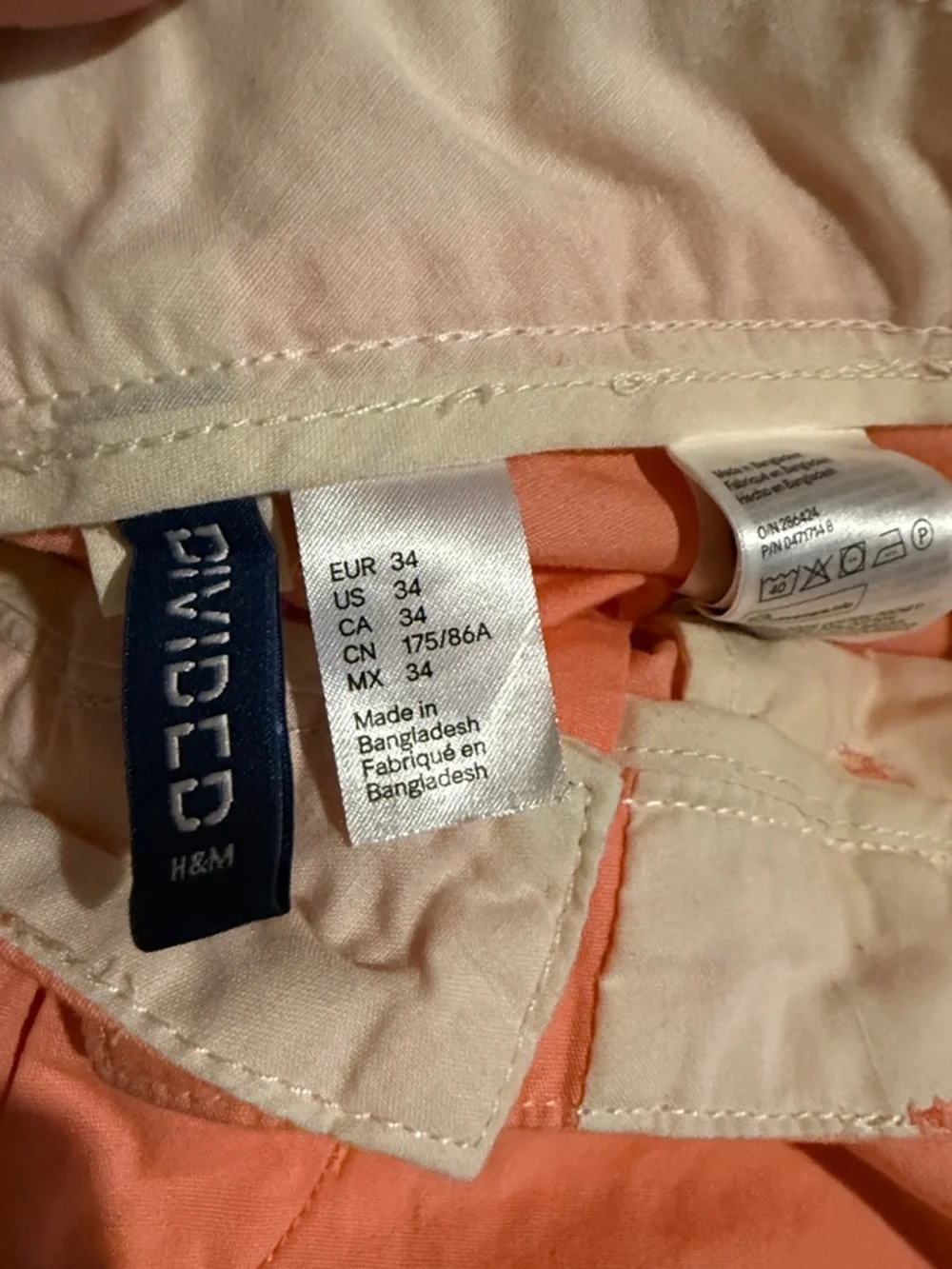 Men's Divided by H&M Casual Peach Shorts